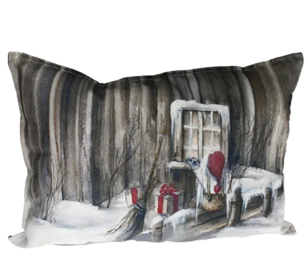 Hovedbilde Gammelnissen, Pyntepute, Nisse titter inn