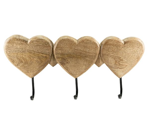 Main Image Antique hook, three hearts, F-design