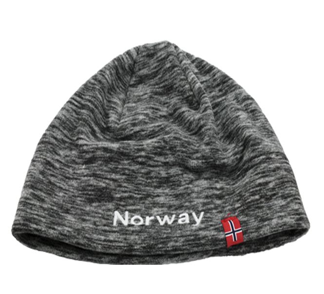 Main Image Hat mottled fleece with flag  and Norway grey
