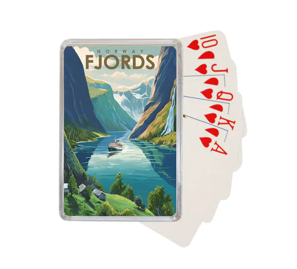 Hovedbilde Kortstokk, Fjords, retro