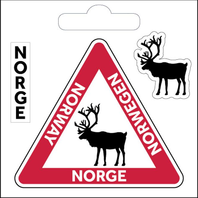 Main Image Sticker, reindeer sign