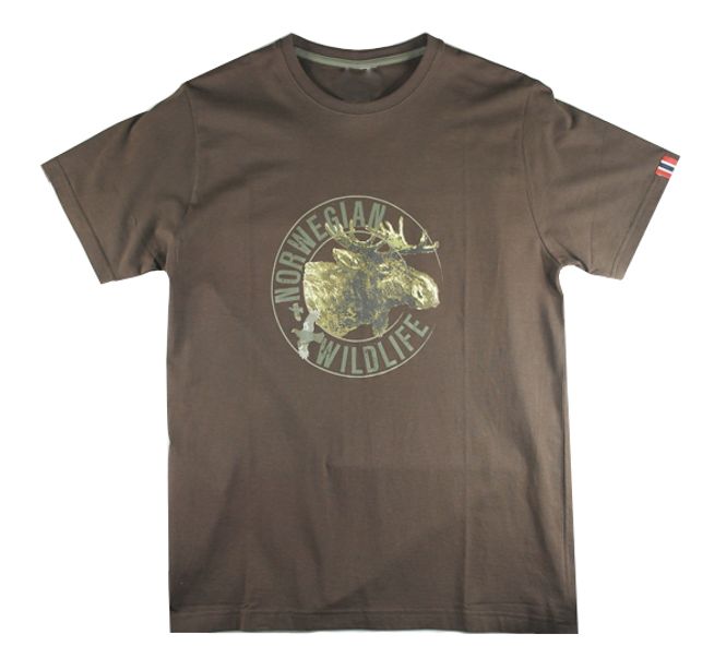 Main Image T-shirt 'Norwegian Wildlife' Moose, brown