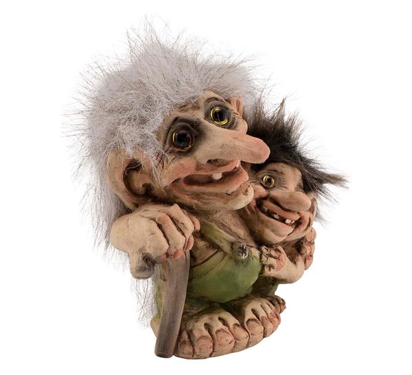 Main Image Troll grandfather with grandchild (Troll #229)