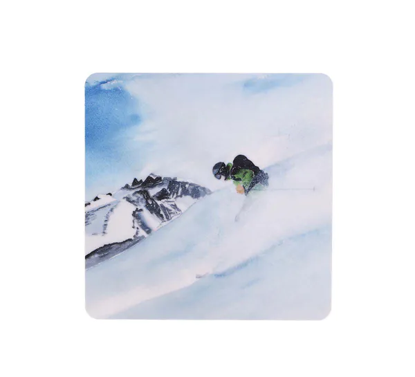 Hovedbilde Glassbrikke i bjørkelaminat, Nedover, Fjellet ...