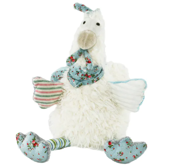 Main Image Hen with blue scarf