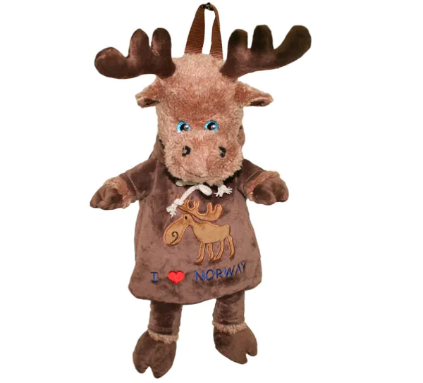 Main Image Elg ryggsekk, brun, I love Norway