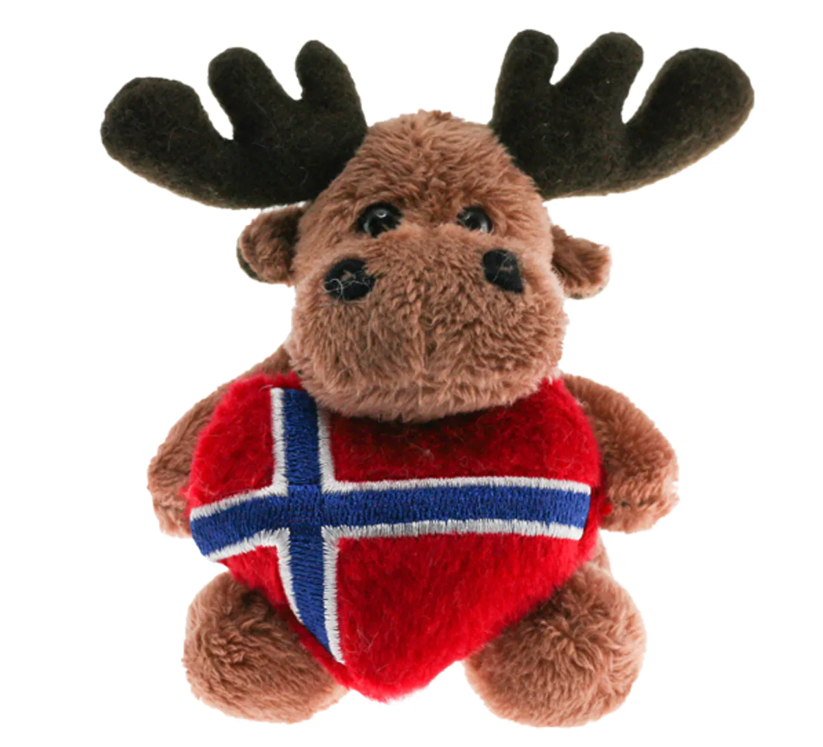Magnet elg med flagg hjerte