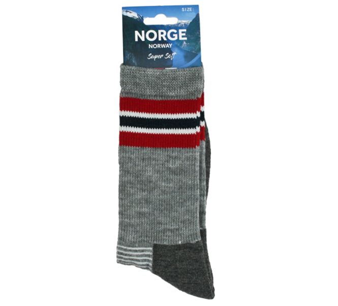 Main Image Hiking sock with flag stripes, grey