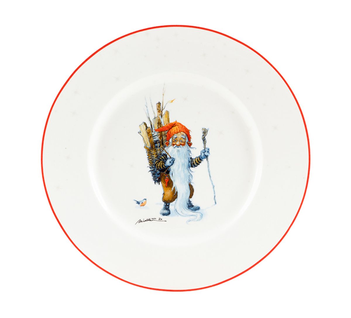 Plate, Santa Claus carries at 'Midthun' no. 13