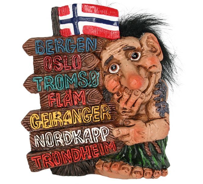 Main Image Figurine, Troll with place names