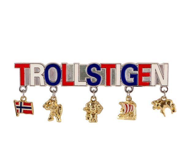 Main Image Metal magnet 'Trollstigen' with pendants