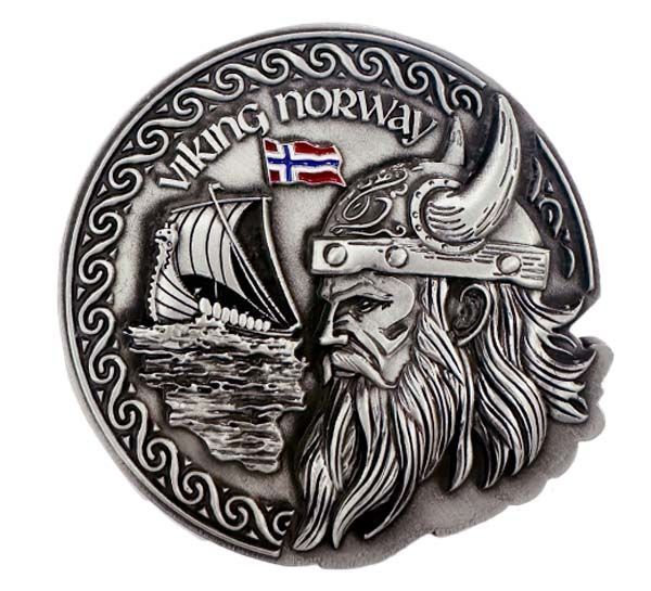 Main Image Metal magnet, Viking and Viking ship