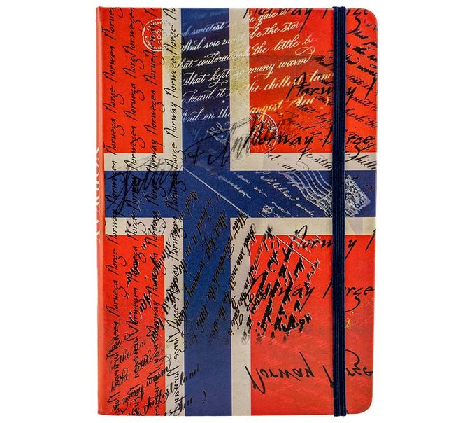 Hovedbilde Notatbok A5, Norgesflagg
