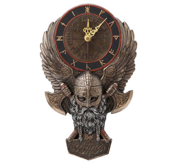 Hovedbilde Klokke, Viking med økser