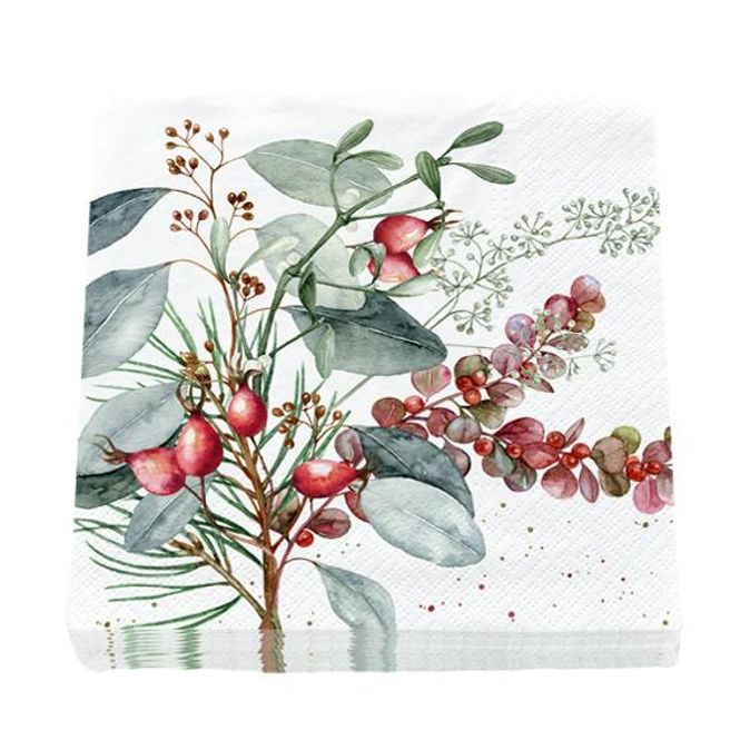 Main Image Napkins, rosehips and leaves