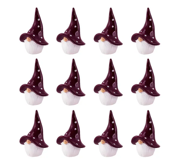 Main Image Red/white santas small, set of 12 pcs., ...