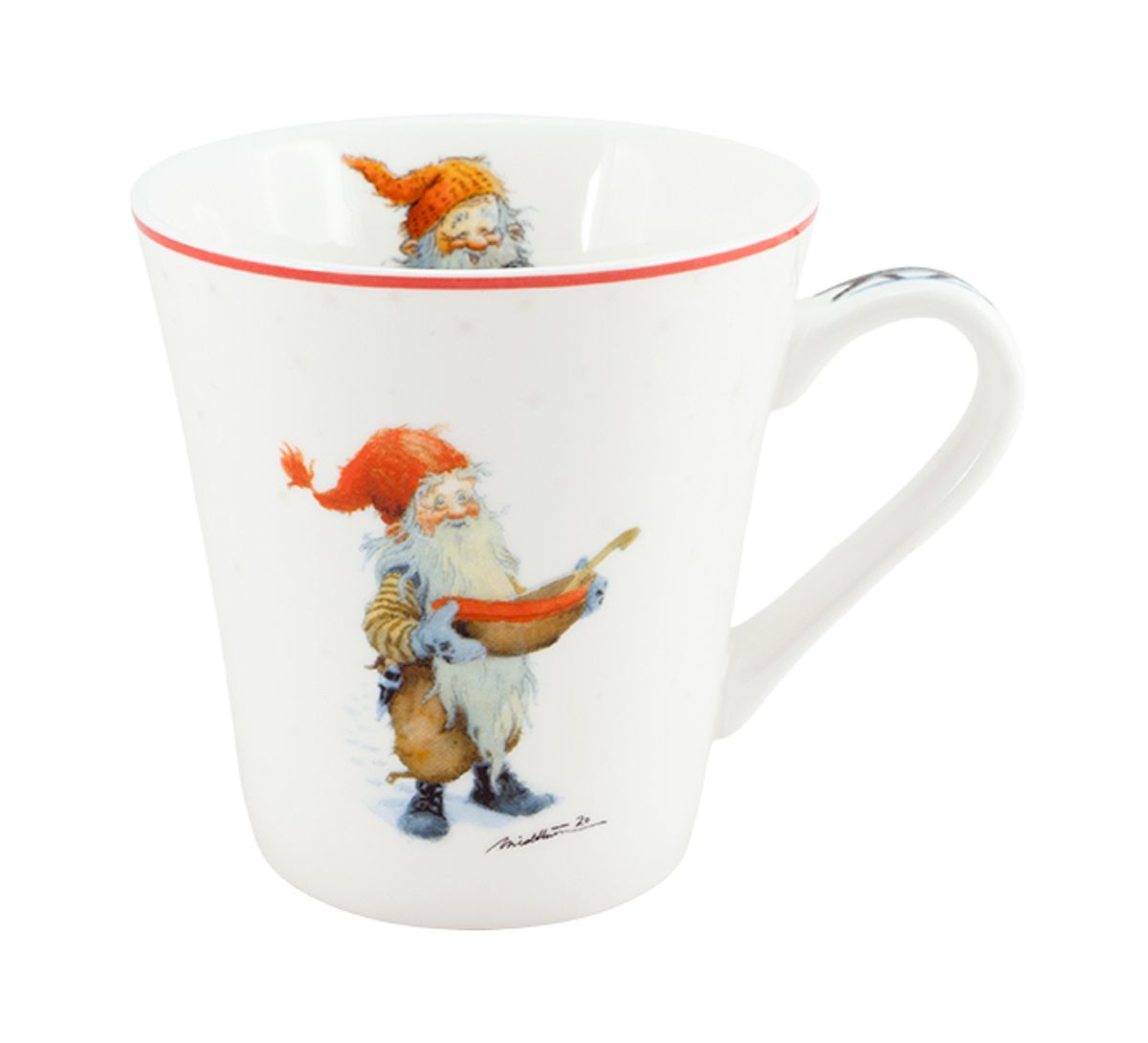 Mug, Santa with the porridge bowl 'Midthun' No. 15