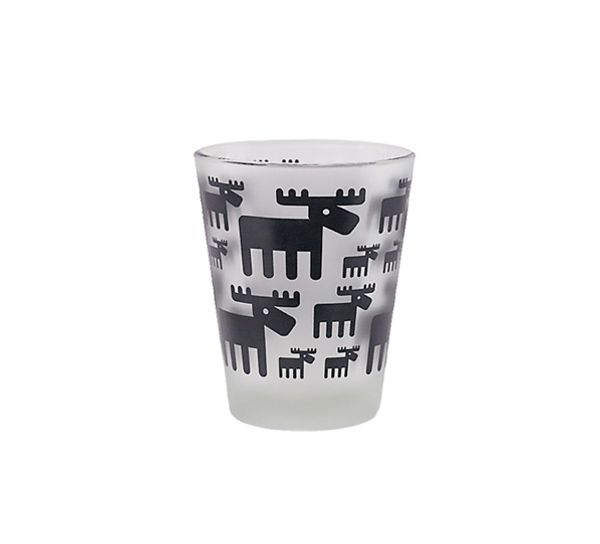 Main Image Snapsglass med elgdesign