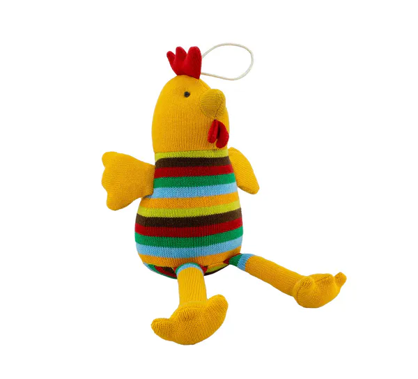 Main Image Knitted hen with green stripes