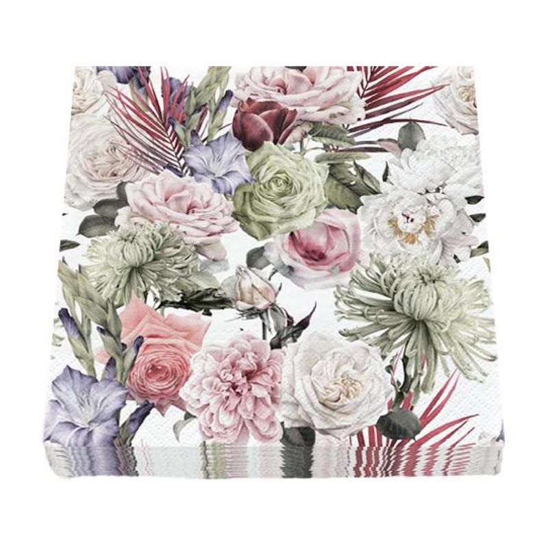 Servietter, vakre blomster