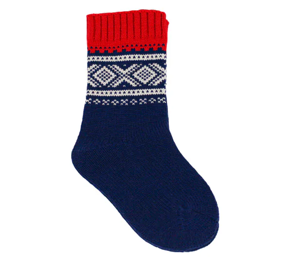 Main Image Woollen socks, MARIUS® pattern, blue/white/red