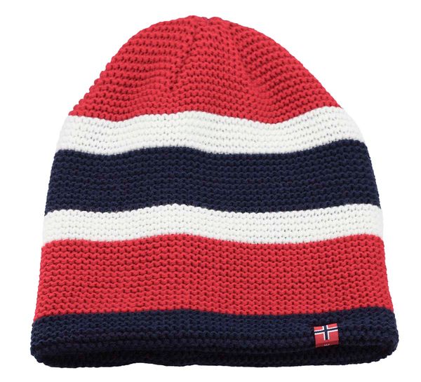 Main Image Knitted hat with flag stripes and flag ...