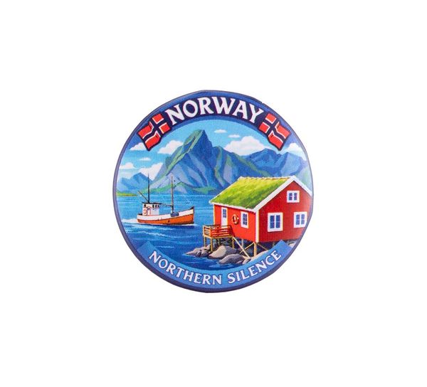 Hovedbilde Buttonmagnet, Rorbu, 32mm