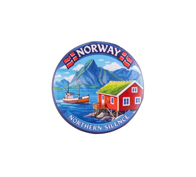 Hovedbilde Buttonmagnet, Rorbu, 32mm