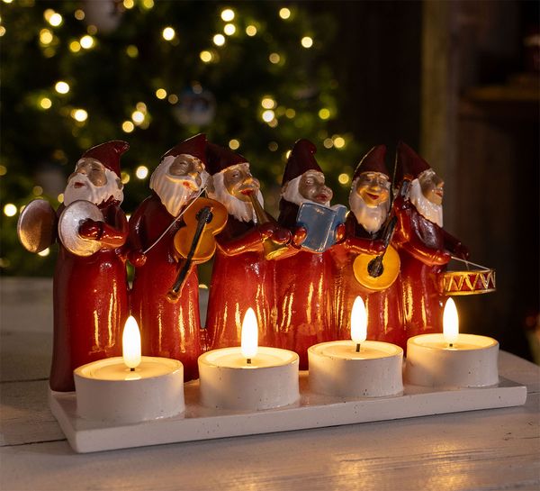 Main Image Santa orchestra with tealight holder, Harvesttime