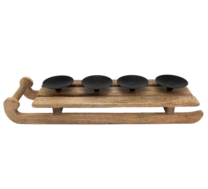 Antikk adventsstake på slede, F-design