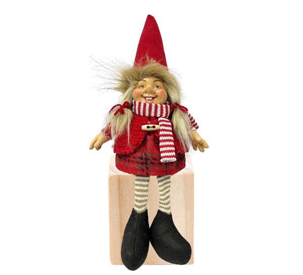 Main Image Happy Santa girl, sitting