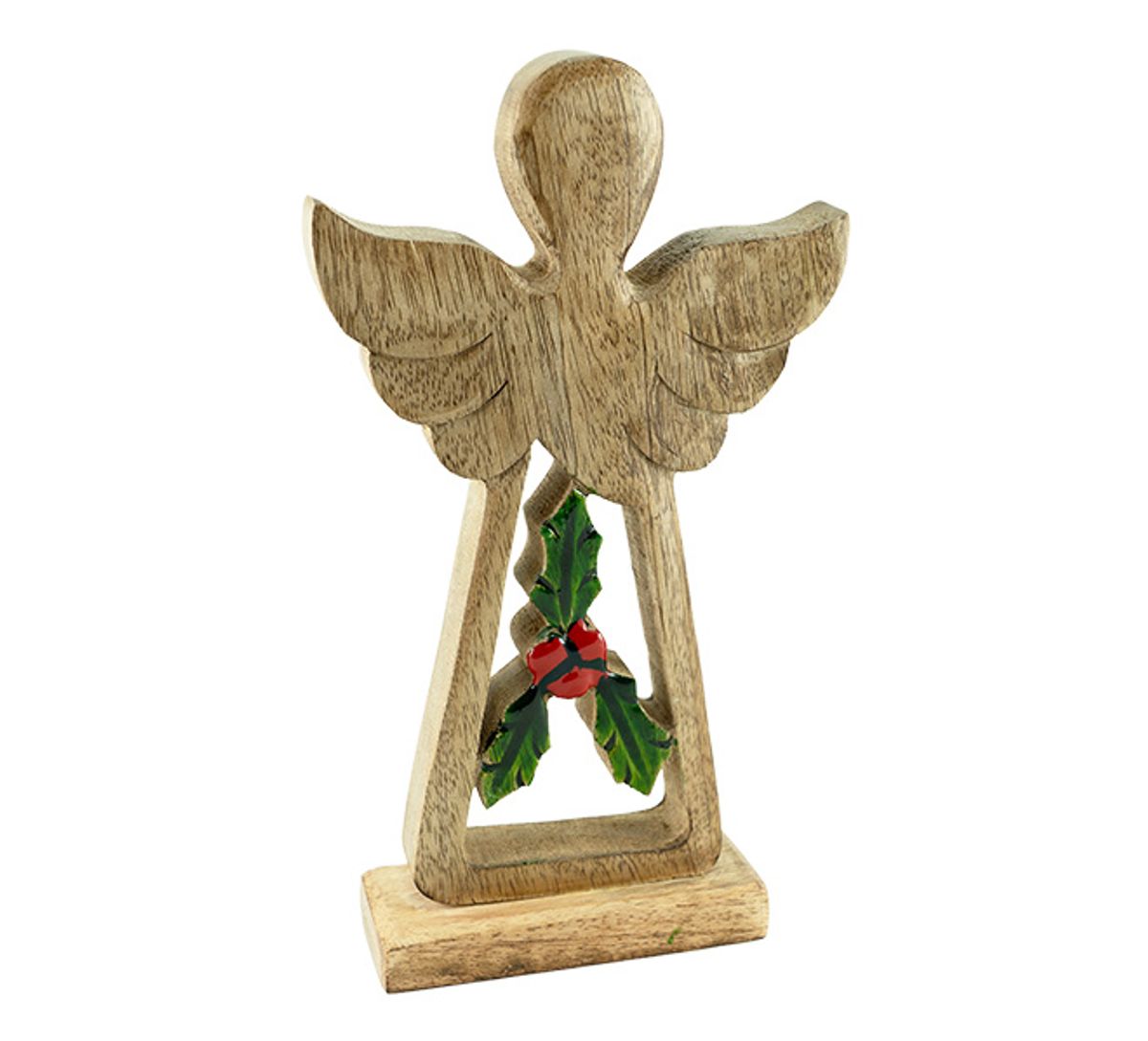 Antique wooden angel, hanging, F-design