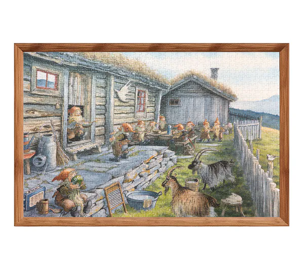 Hovedbilde Puslespill, Seteridyll, Midthun, 1000 brikker