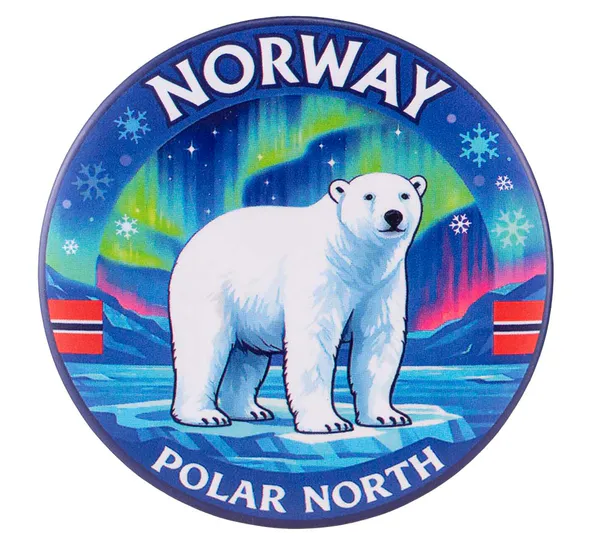 Hovedbilde Buttonmagnet, Polar North, 58mm