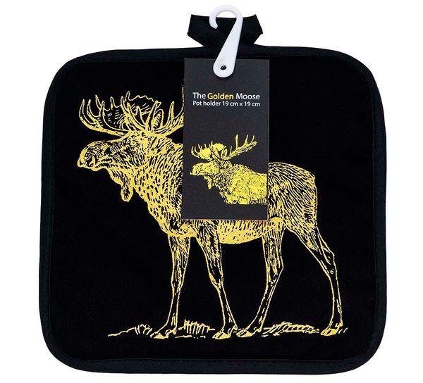 Main Image Pot holder, Golden Moose