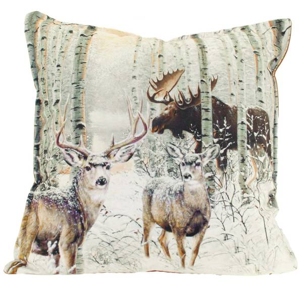 Main Image Velourpute med fyll, dyr i bjørkeskogen