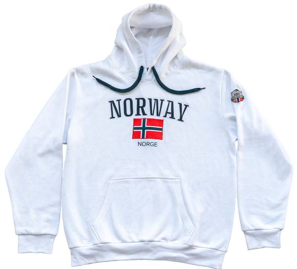 Hovedbilde Hettegenser, Norway, hvit