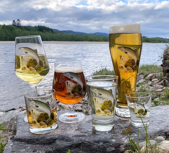 Main Image Water glass, salmon