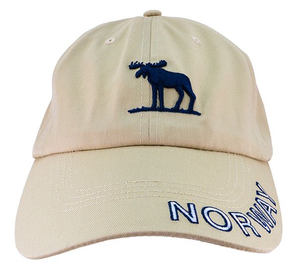 Main Image Caps khaki with moose and Norway