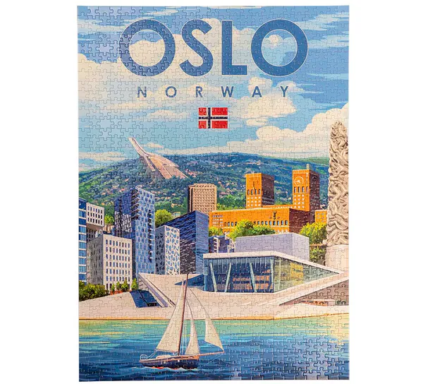 Hovedbilde Puslespill, Oslo, retro, 1000 brikker