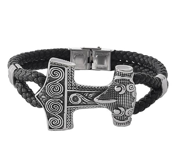 Hovedbilde Vikingarmbånd, Thors hammer med fugl