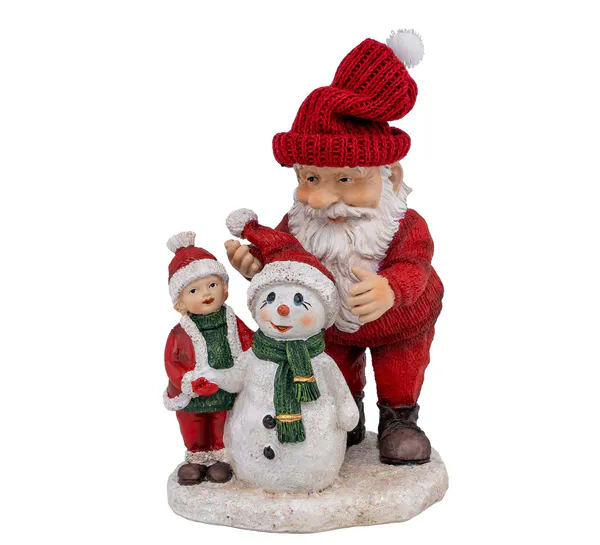 Main Image Santa, kid and snowman