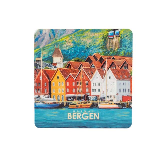 Hovedbilde Glassbrikke i bjørklaminat, Bergen, retro