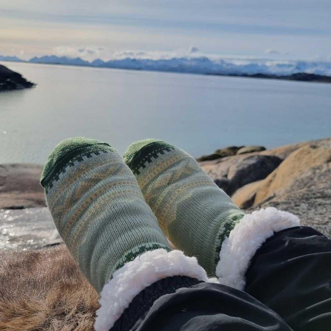 Main Image Snuggle socks ankle, MARIUS® pattern, light ...