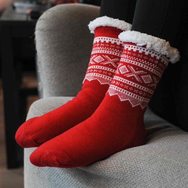 Snuggle sock, MARIUS® pattern, red/white